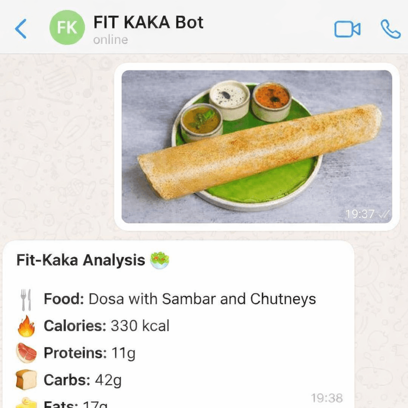 Meal analysis preview